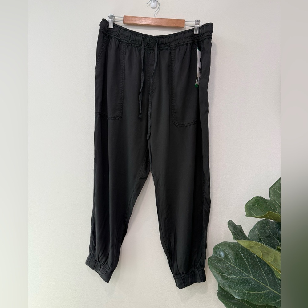 Orvis Black Elastic Waist Jogger Pants